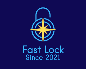 Star Security Lock  logo design