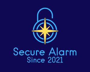 Star Security Lock  logo design