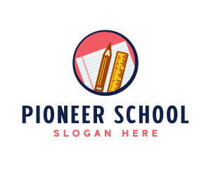 School Pencil Ruler logo
