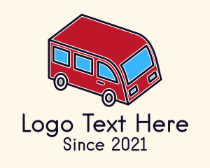 Van - Red Toy Van logo design