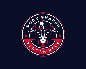 Muscle Gym Fitness logo design