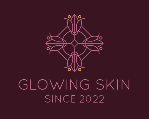 Flower Fashion Skin Care  logo design