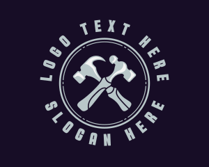 Carpentry Hammer Tool logo