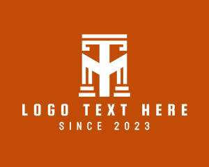 Tribal Tattoo Letter T  logo