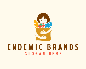 Supermarket Grocery Shopper logo design