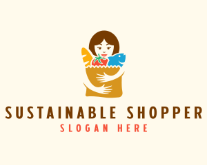 Supermarket Grocery Shopper logo design