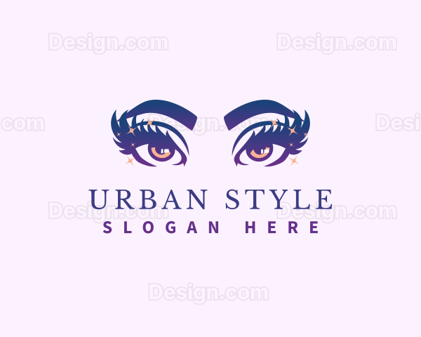 Eye Beauty Eyelash Logo