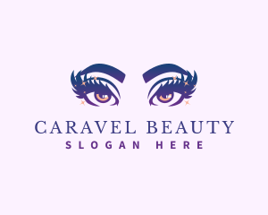 Eye Beauty Eyelash logo design