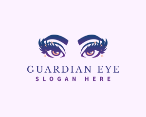 Eye Beauty Eyelash logo design