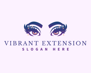 Eye Beauty Eyelash logo design