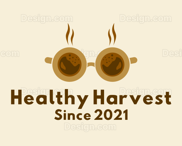 Coffee Cup Sunglasses Logo