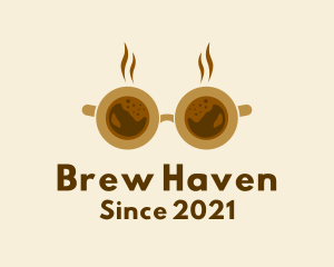 Coffee Cup Sunglasses  logo design