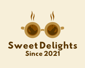 Coffee Cup Sunglasses  logo design