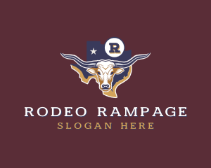 Texas Longhorn Rodeo logo design