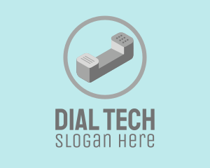 3D Telephone Isometric logo