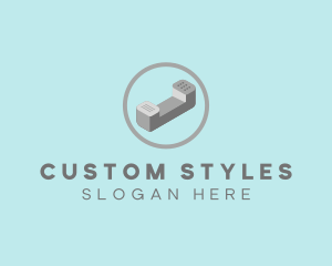 3D Telephone Isometric logo