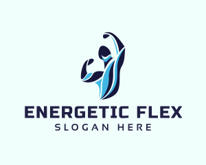 Body Builder Flex logo design