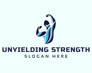 Body Builder Flex logo design