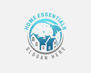 House Cleaning Broom logo