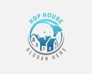 House Cleaning Broom logo design