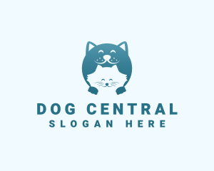 Cat Dog Grooming logo design