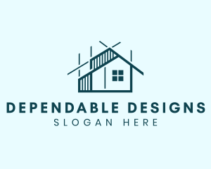 House Structure Architecture logo design