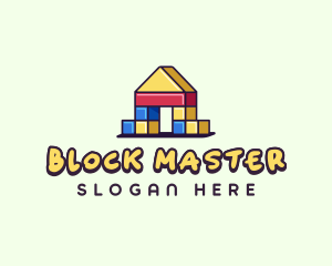 Kids Play Blocks logo design