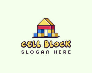 Kids Play Blocks logo design