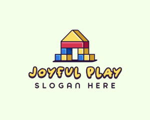 Kids Play Blocks logo design