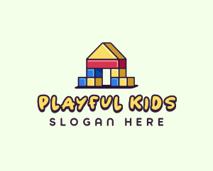 Kids Play Blocks logo design
