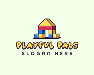 Kids Play Blocks logo design