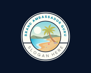 Summer Tropical Beach Logo