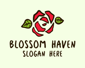 Rose Petals Garden logo design