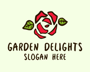 Rose Petals Garden logo design