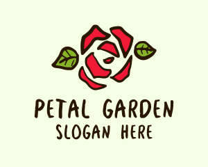 Rose Petals Garden logo design