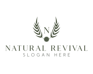 Nature Leaf Crest logo design