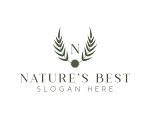 Nature Leaf Crest logo design