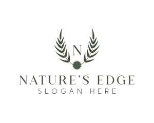 Nature Leaf Crest logo design