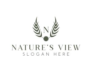 Nature Leaf Crest logo design