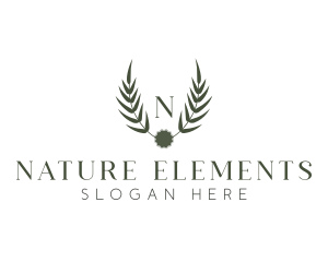 Nature Leaf Crest logo design