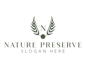 Nature Leaf Crest logo design