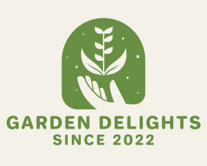 Garden Plant Hand logo design