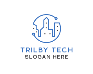 Tech City Buildings logo design