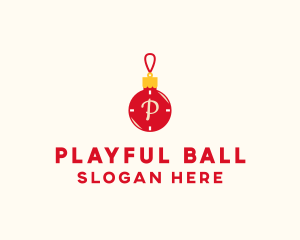 Christmas Ball Bauble logo design