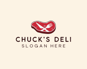 Red Steak Dinner logo design