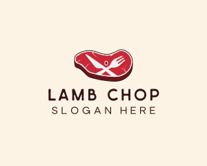 Red Steak Dinner logo design