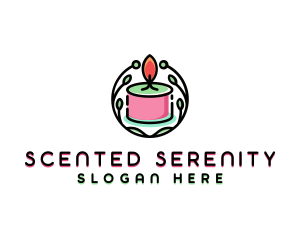 Scented Candle Spa logo design