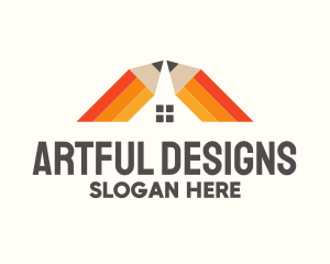 Pencil House Art Studio logo design