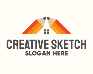 Pencil House Art Studio logo design