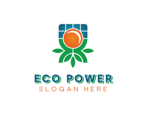 Renewable Solar Panel logo design